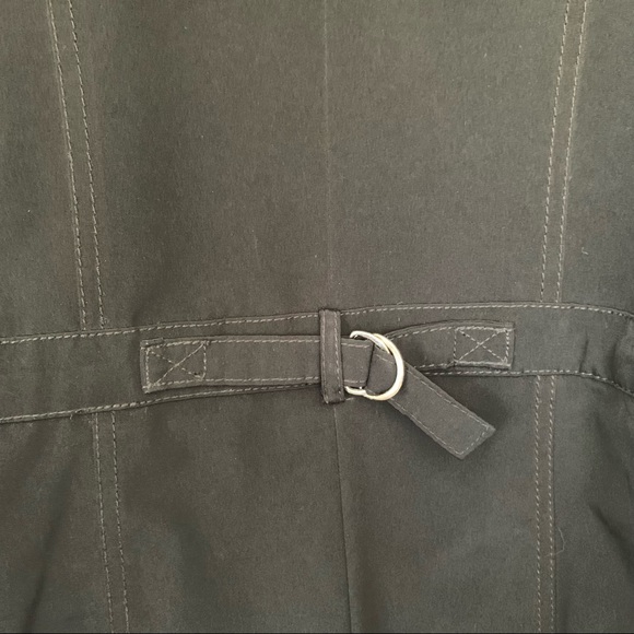 Esprit - Black Hooded Coat with Zipper - Size L - Picture 10 of 16